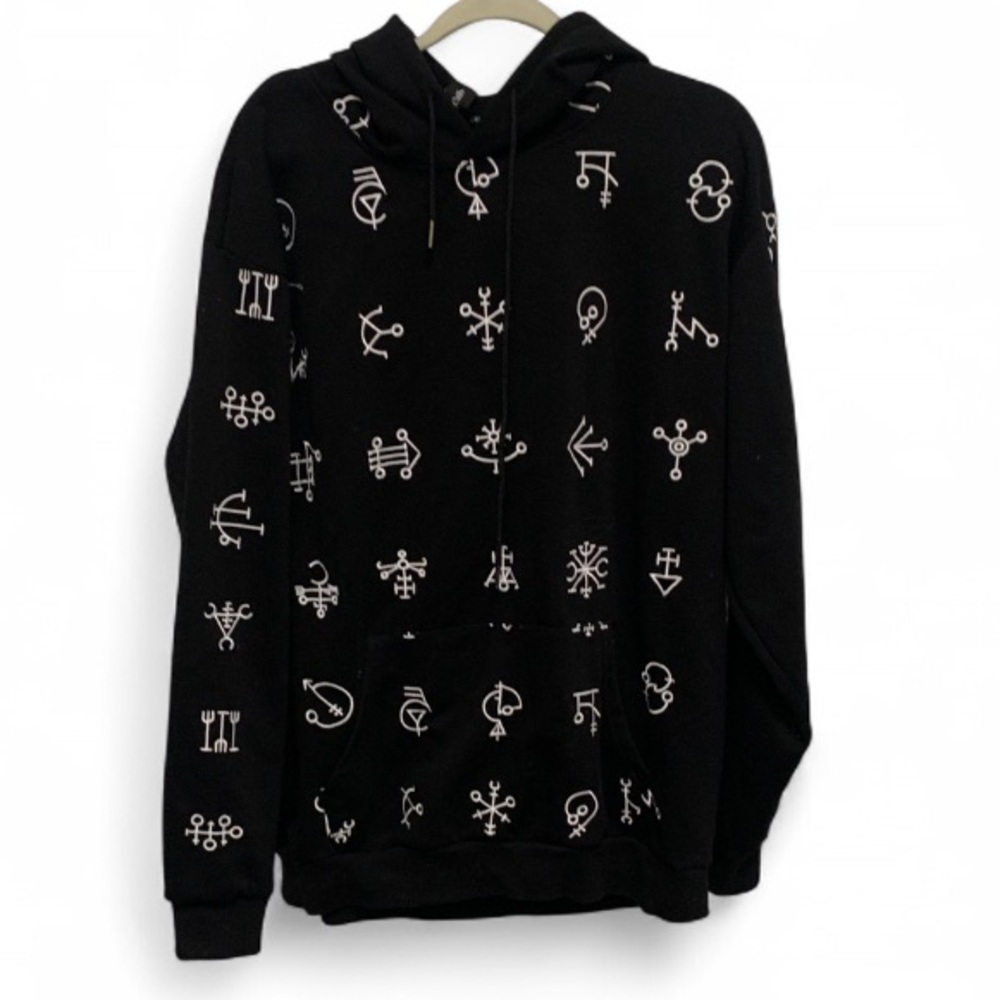 Shades Black Embroidered Sweatshirt